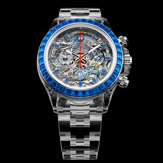 Rolex Daytona: The Ultimate Full Sapphire Upgrade 深入探讨AET REMOULD的巅峰之作：蓝宝石水晶 全透明劳力士迪通拿 | WORLDTIMER