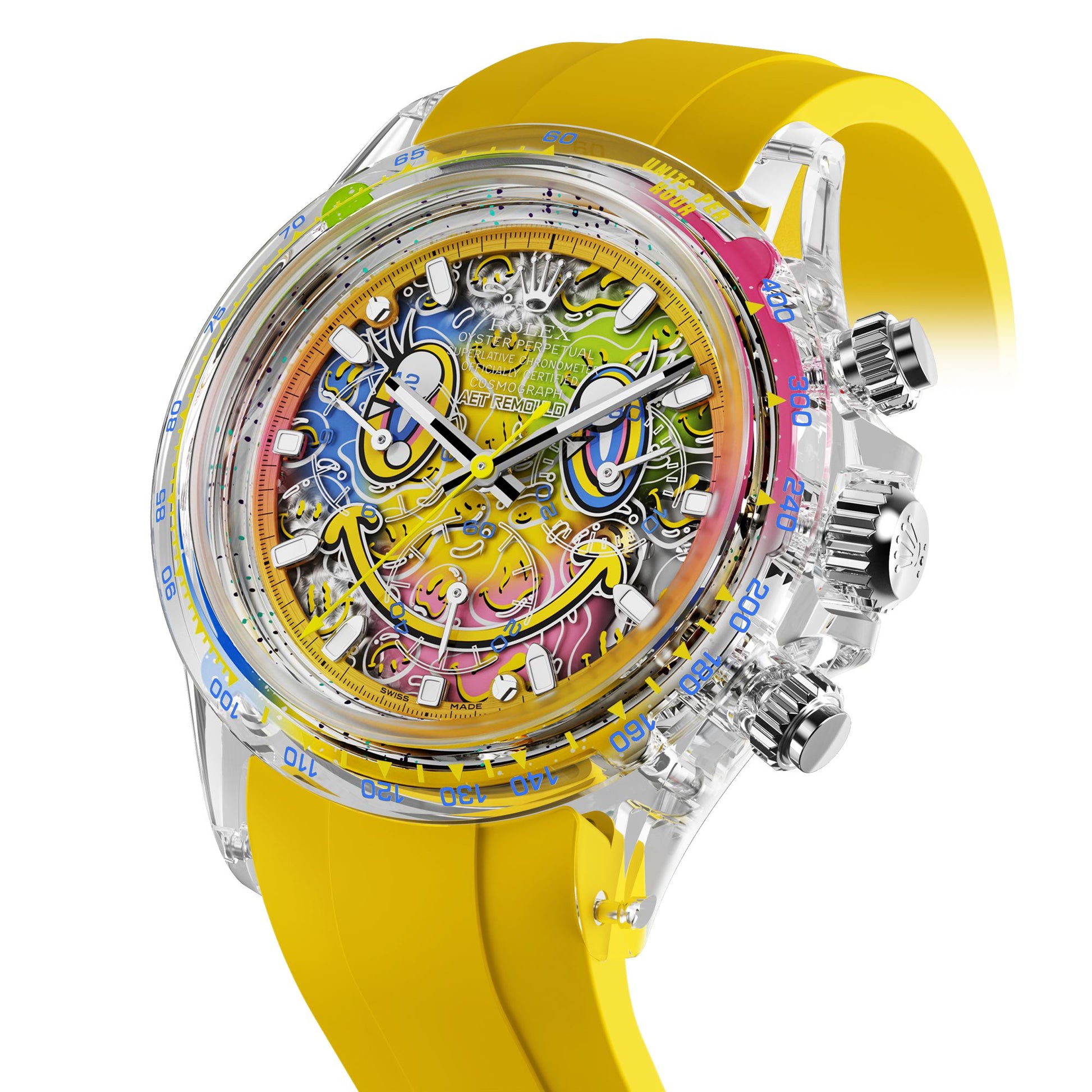 Rolex Daytona AET Remould SMILE Sapphire Watch 劳力士迪通拿 蓝宝石水晶透明手表 | WORLDTIMER