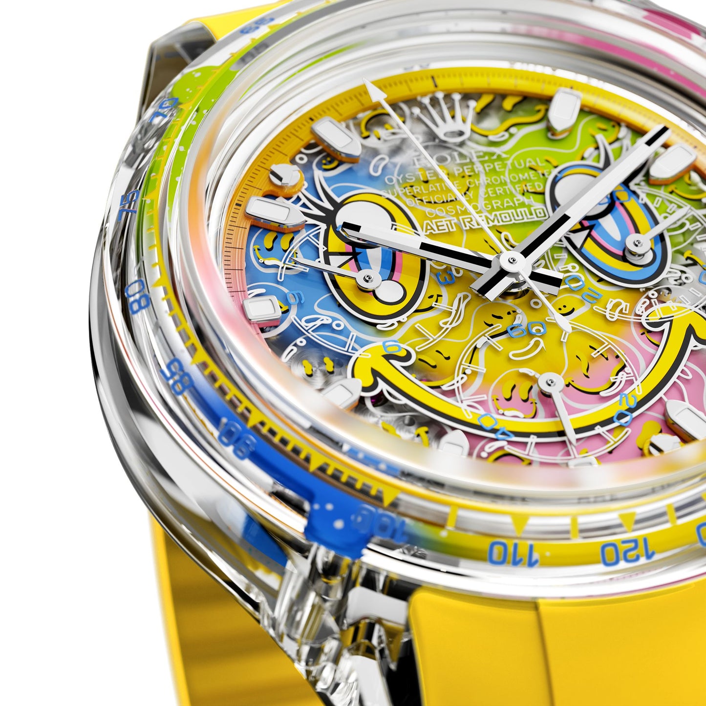 Rolex Daytona AET Remould SMILE Sapphire Watch 劳力士迪通拿 蓝宝石水晶透明手表 | WORLDTIMER
