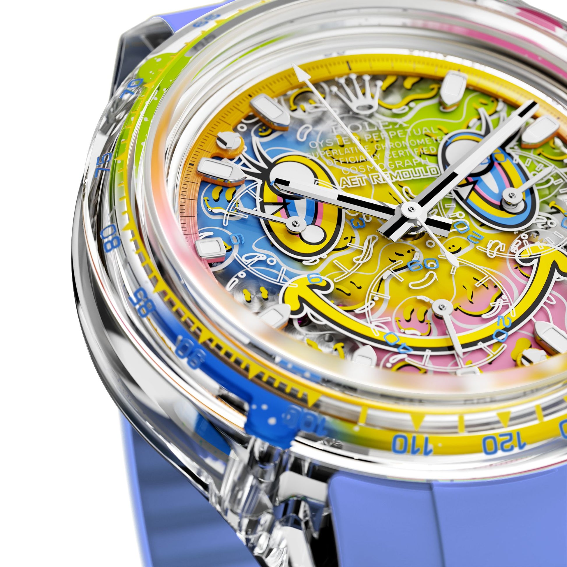Rolex Daytona AET Remould SMILE Sapphire Watch 劳力士迪通拿 蓝宝石水晶透明手表 | WORLDTIMER