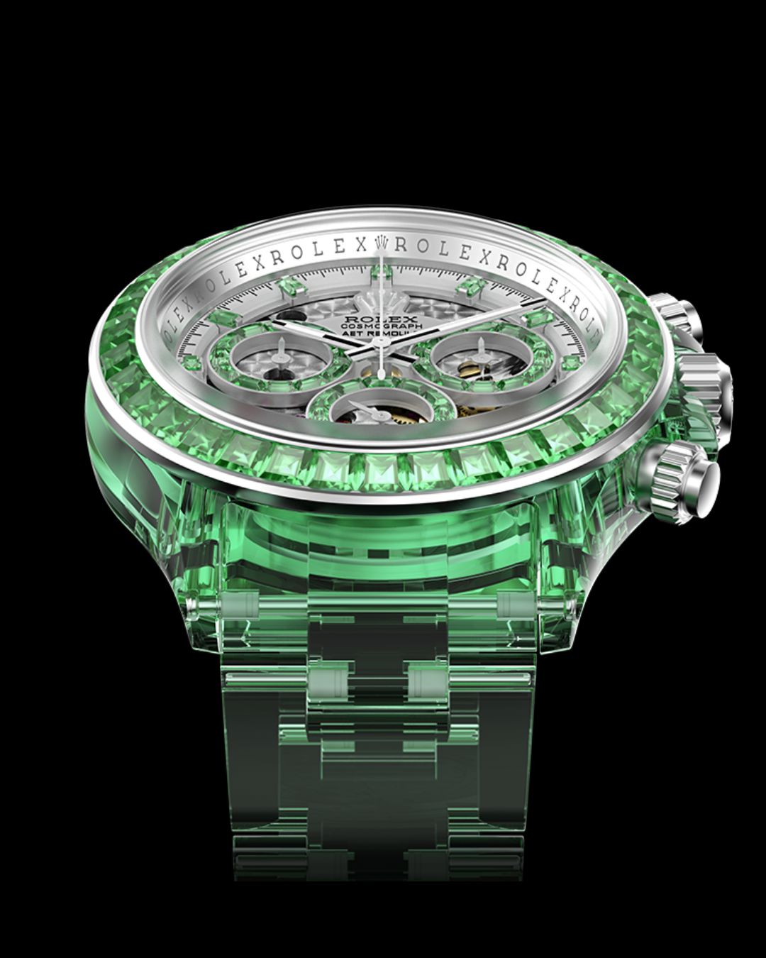 Sapphire Rolex Daytona AET Remould VERDANT MARVEL (Retail: US$214,000)