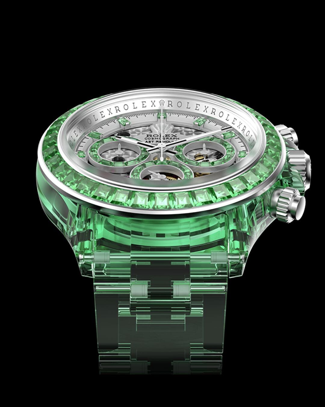 Rolex Sapphire Daytona AET Remould VERDANT MARVEL 蓝宝石劳力士 水晶迪通拿 | WORLDTIMER
