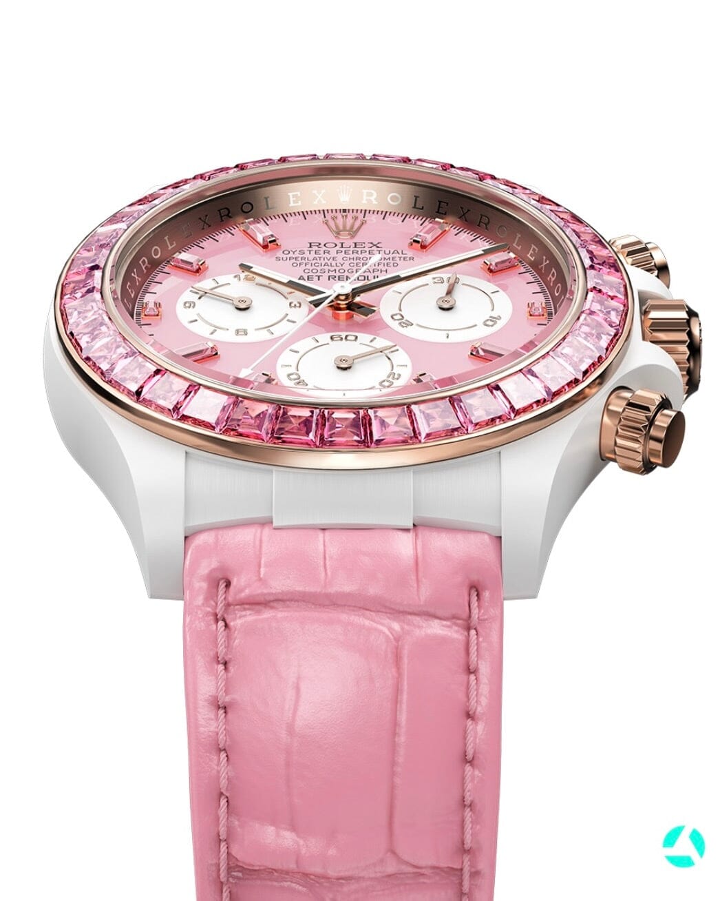 AET REMOULD Diamond Rolex Daytona "SHUN SAKURA" 劳力士迪通拿 钻石女表 | WORLDTIMER