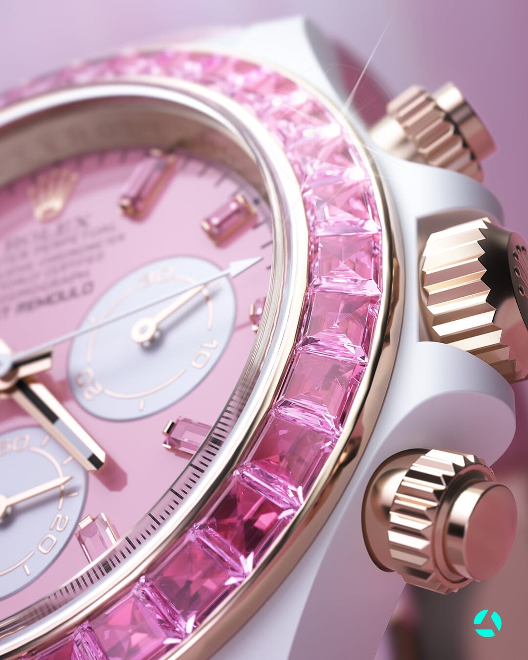 AET REMOULD Diamond Rolex Daytona "SHUN SAKURA" 劳力士迪通拿 钻石女表 | WORLDTIMER