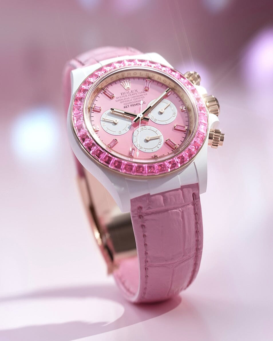 AET REMOULD Diamond Rolex Daytona "SHUN SAKURA" 劳力士迪通拿 钻石女表 | WORLDTIMER