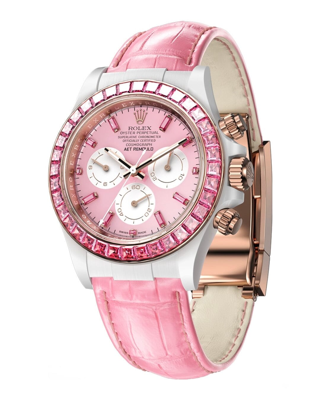 AET REMOULD Diamond Rolex Daytona "SHUN SAKURA" 劳力士迪通拿 钻石女表 | WORLDTIMER