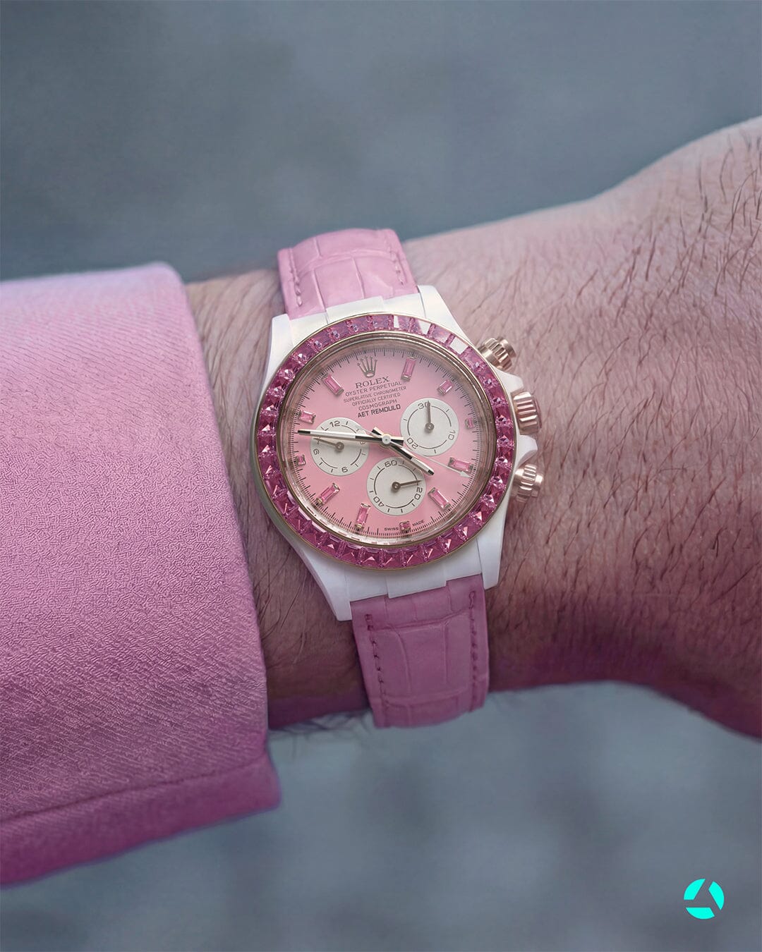 AET REMOULD Diamond Rolex Daytona "SHUN SAKURA" 劳力士迪通拿 钻石女表 | WORLDTIMER