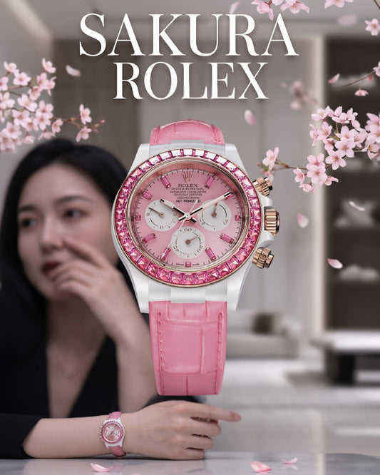 AET REMOULD Diamond Rolex Daytona "SHUN SAKURA" 劳力士迪通拿 钻石女表 | WORLDTIMER