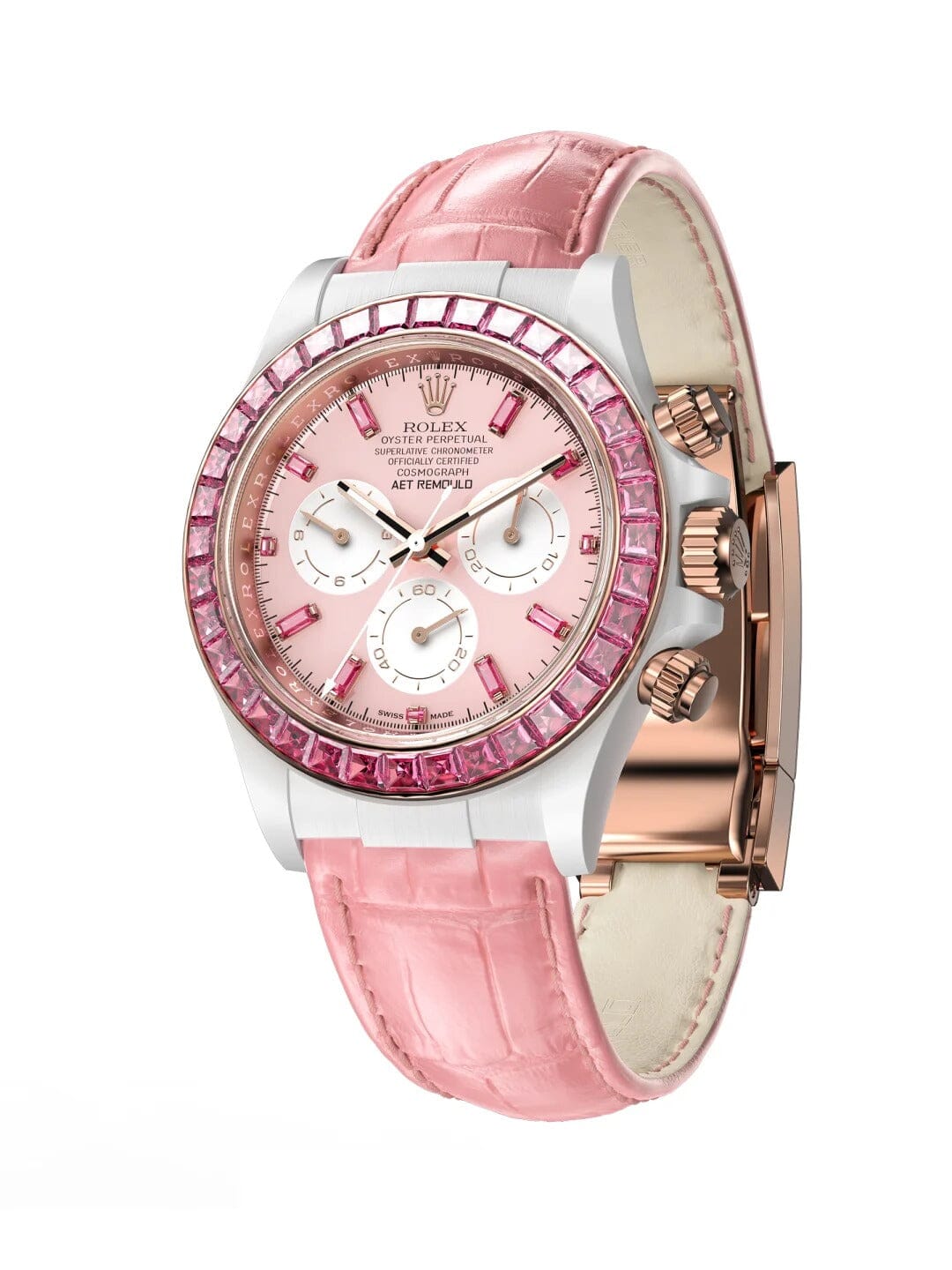AET REMOULD Diamond Rolex Daytona "SHUN SAKURA" 劳力士迪通拿 钻石女表 | WORLDTIMER