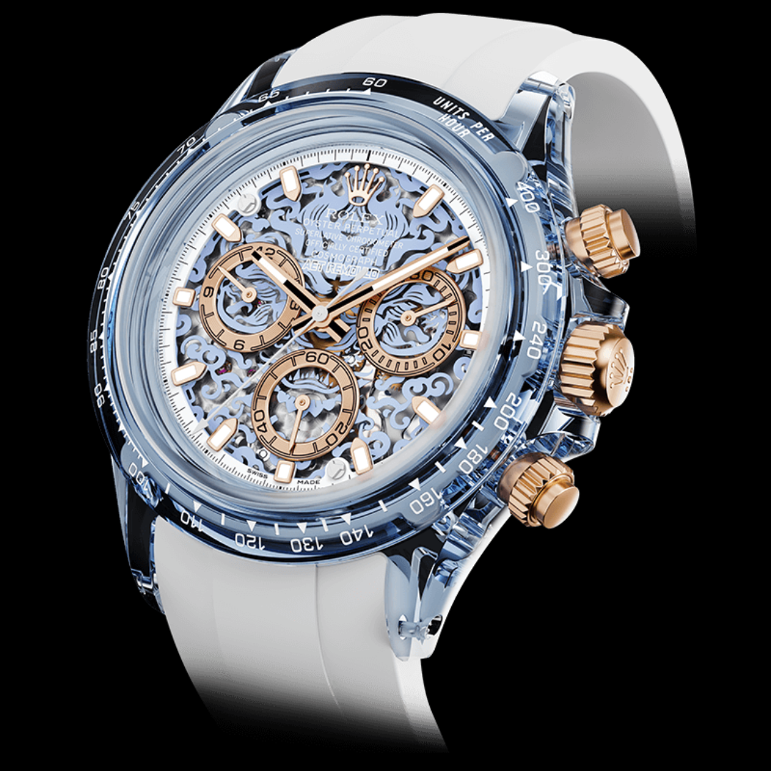 Rolex Daytona - The Colorful Rebirth of a Classic by AET REMOULD 以定制設計和色彩藝術，重新定義勞力士地通拿的奢華 | WORLDTIMER