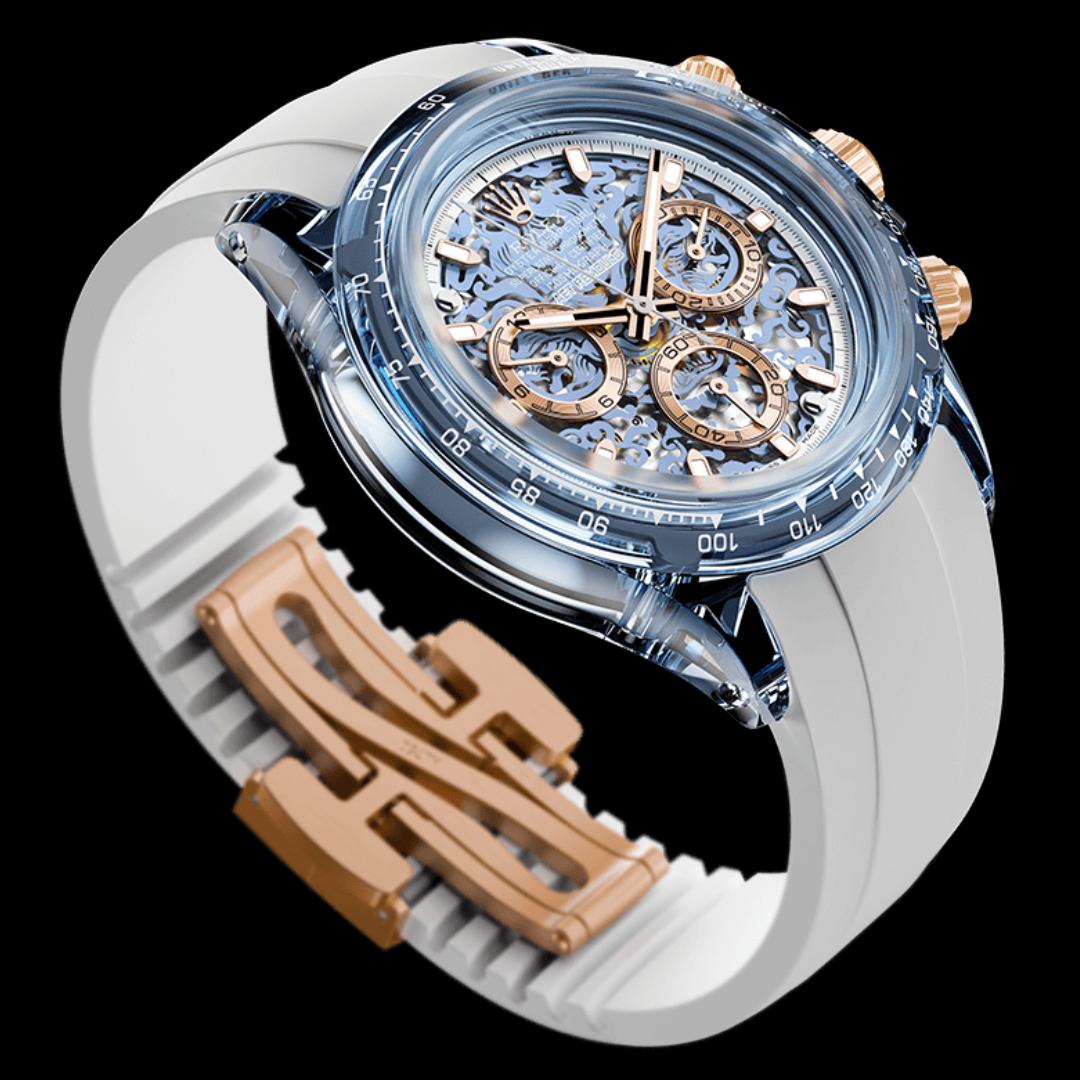 Colorful Rolex Daytona LOONG: The Art of AET REMOULD 劳力士迪通拿 蓝宝石的色彩重塑 | WORLDTIMER