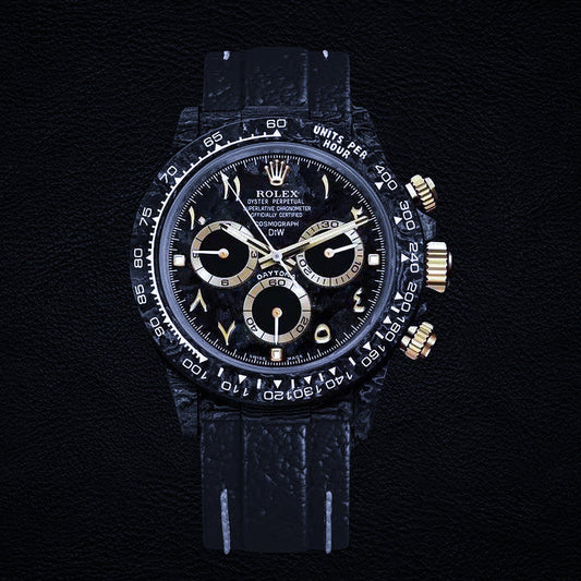 NTPT 碳纖 勞力士 地通拿 NTPT Carbon Rolex Daytona BLACK & GOLD ARABIC | WORLDTIMER