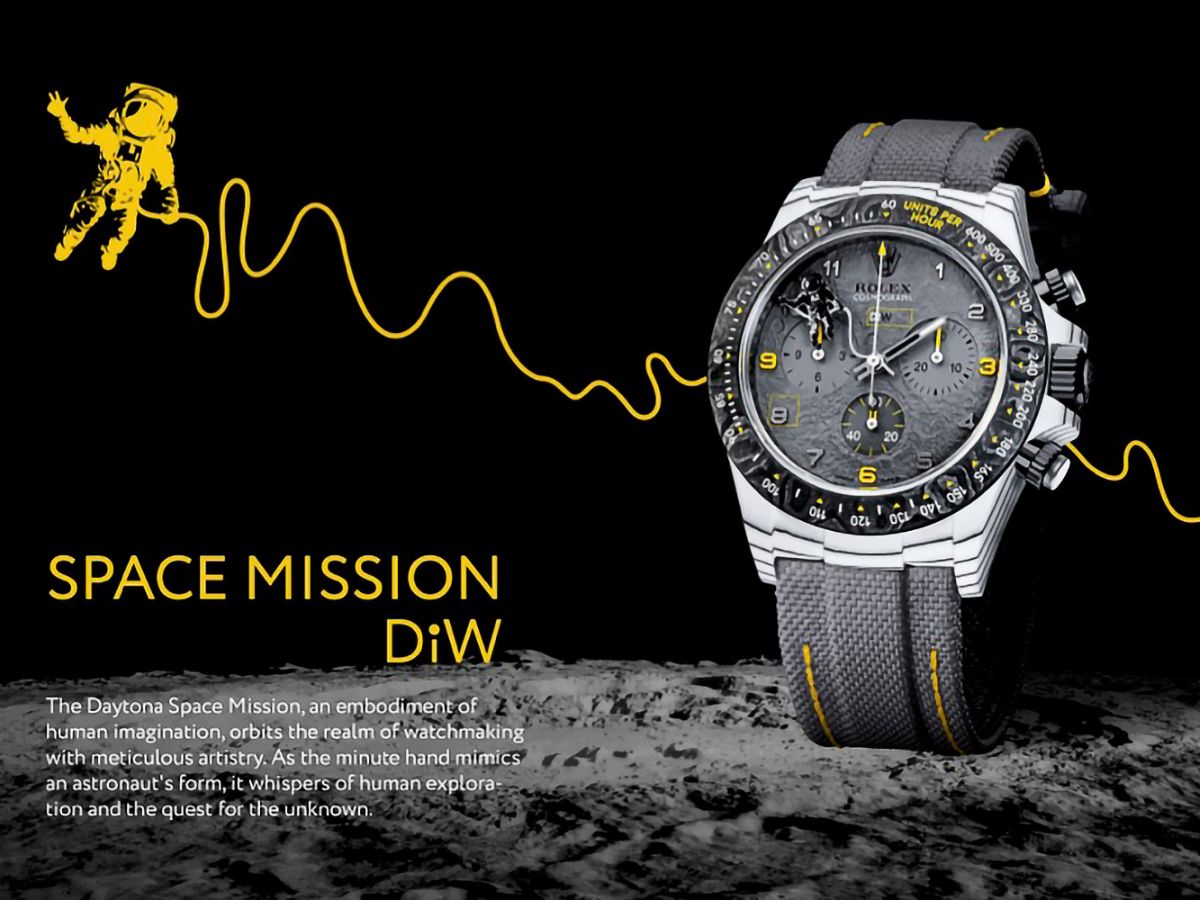 SPACE MISSION Rolex DiW Daytona CarboQuartz 劳力士DiW 石英纤维迪通拿 | WORLDTIMER