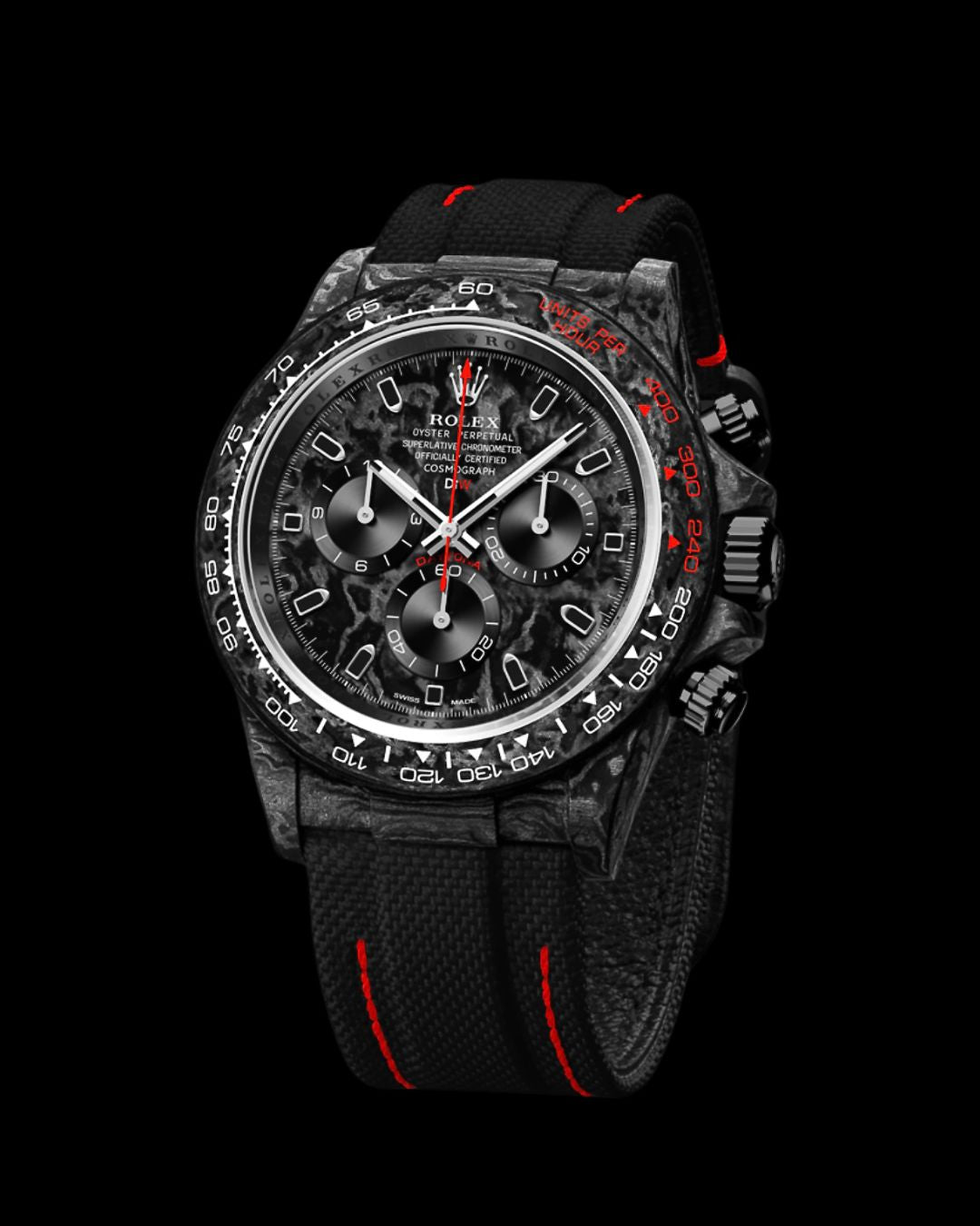 SPEEDSTER 41mm Rolex DiW Daytona 劳力士DiW 碳纤维迪通拿 | WORLDTIMER