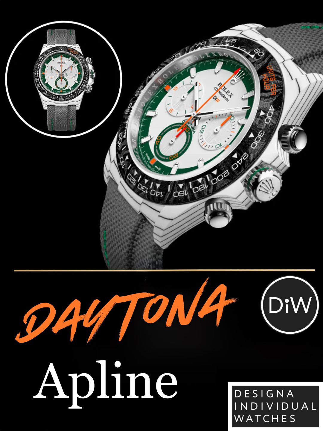 The Ultimate Golfer's Watch: Rolex DiW Daytona ALPINE (Retail: €61 990)