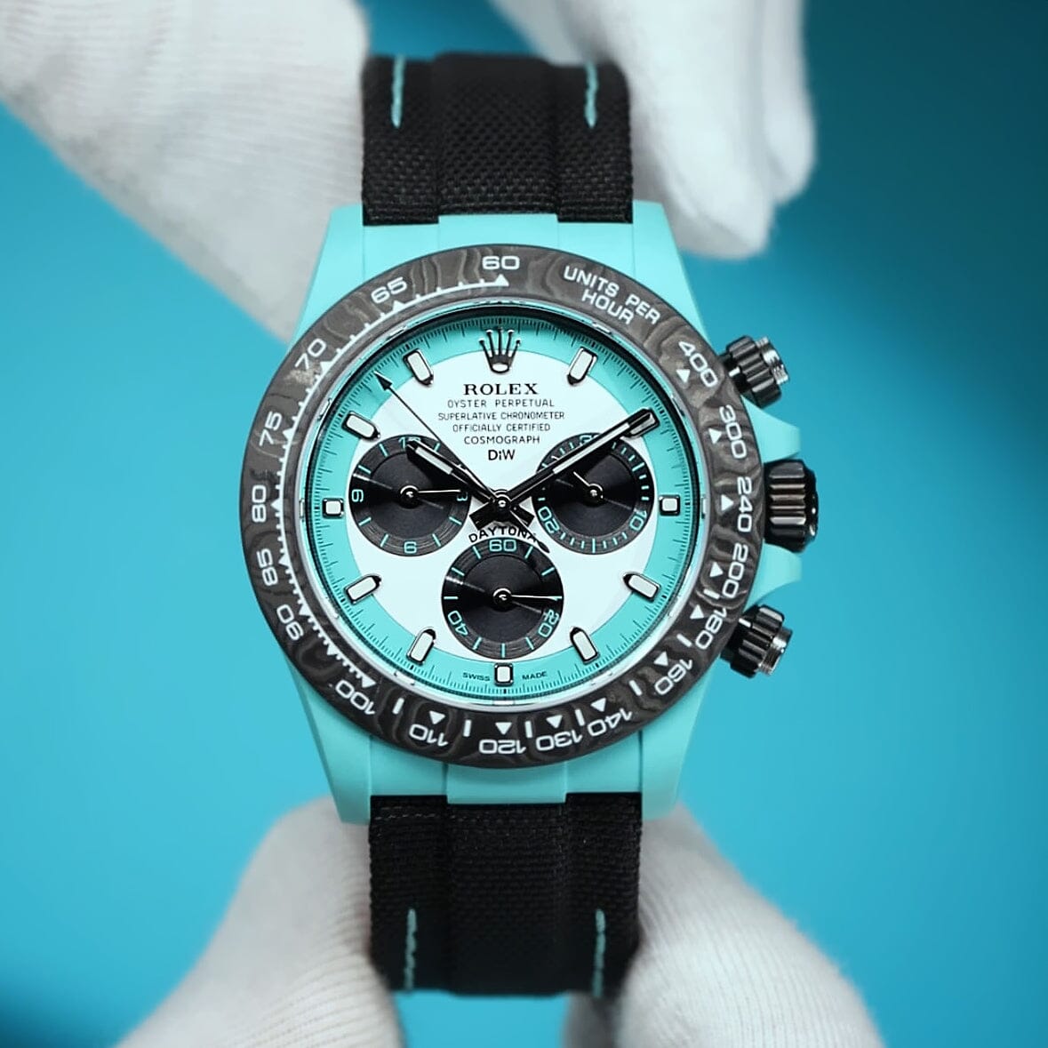 Tiffany Blue Rolex Daytona DiW CELESTE INVERT 劳力士DiW 蒂芙尼蓝迪通拿 | WORLDTIMER