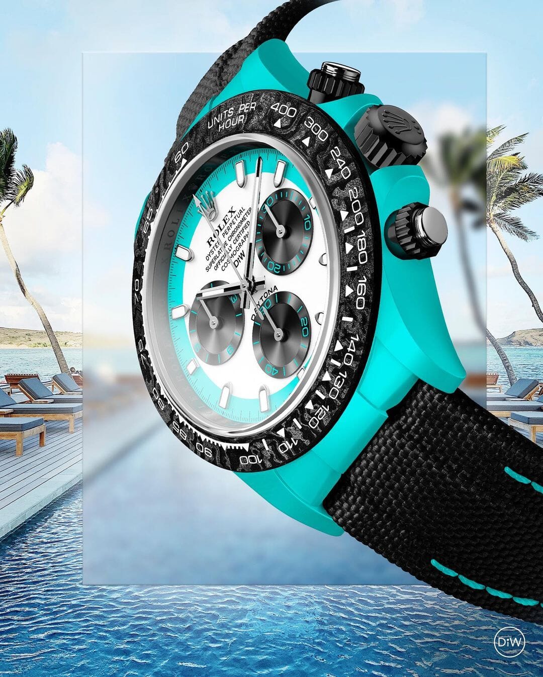 Tiffany Blue Rolex Daytona DiW CELESTE INVERT 劳力士DiW 蒂芙尼蓝迪通拿 | WORLDTIMER
