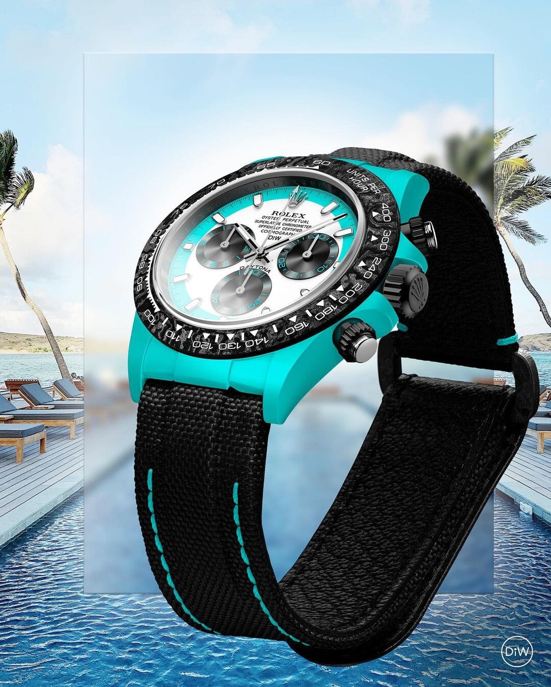 Tiffany Blue Rolex Daytona DiW CELESTE INVERT 劳力士DiW 蒂芙尼蓝迪通拿 | WORLDTIMER