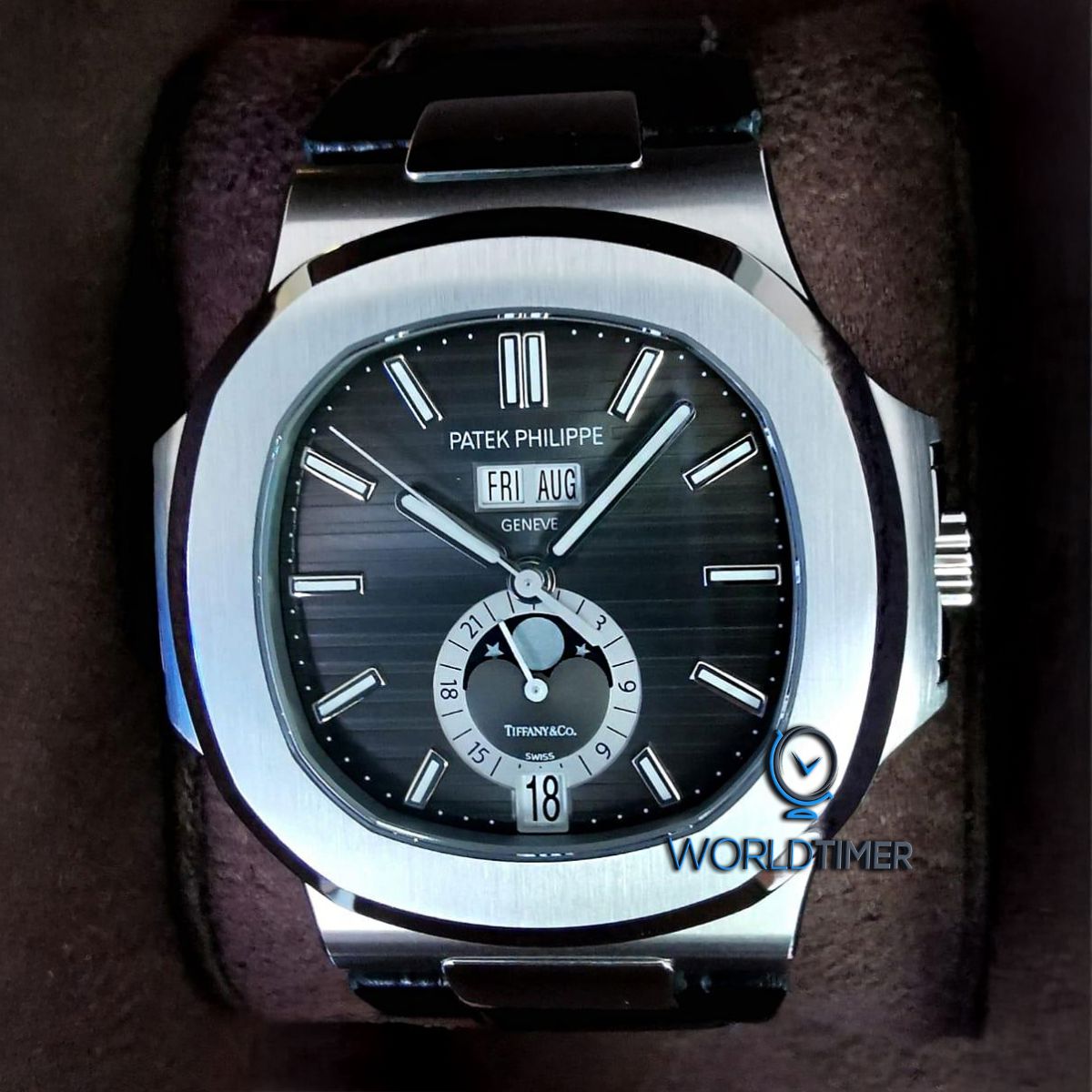 Patek Philippe Tiffany Nautilus 5726A 百达翡丽蒂芙尼 鹦鹉螺 5726A 5726A | WORLDTIMER