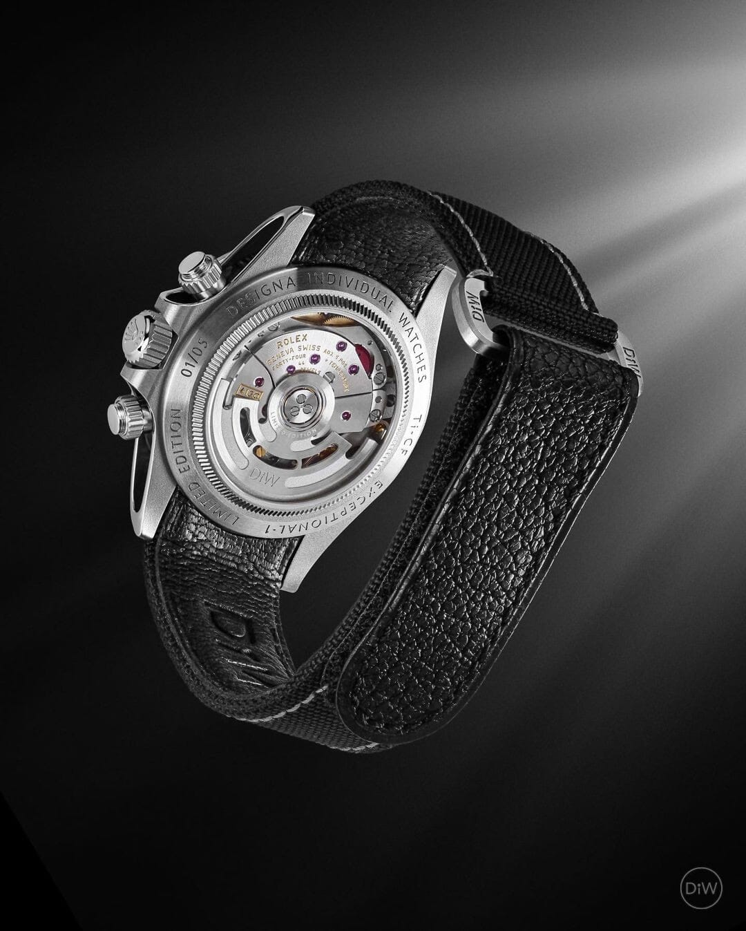 Titanium & NTPT Carbon Rolex DiW Daytona EXCEPTIONAL-1 钛金属和NTPT碳纤维制造的劳力士迪通拿 | WORLDTIMER
