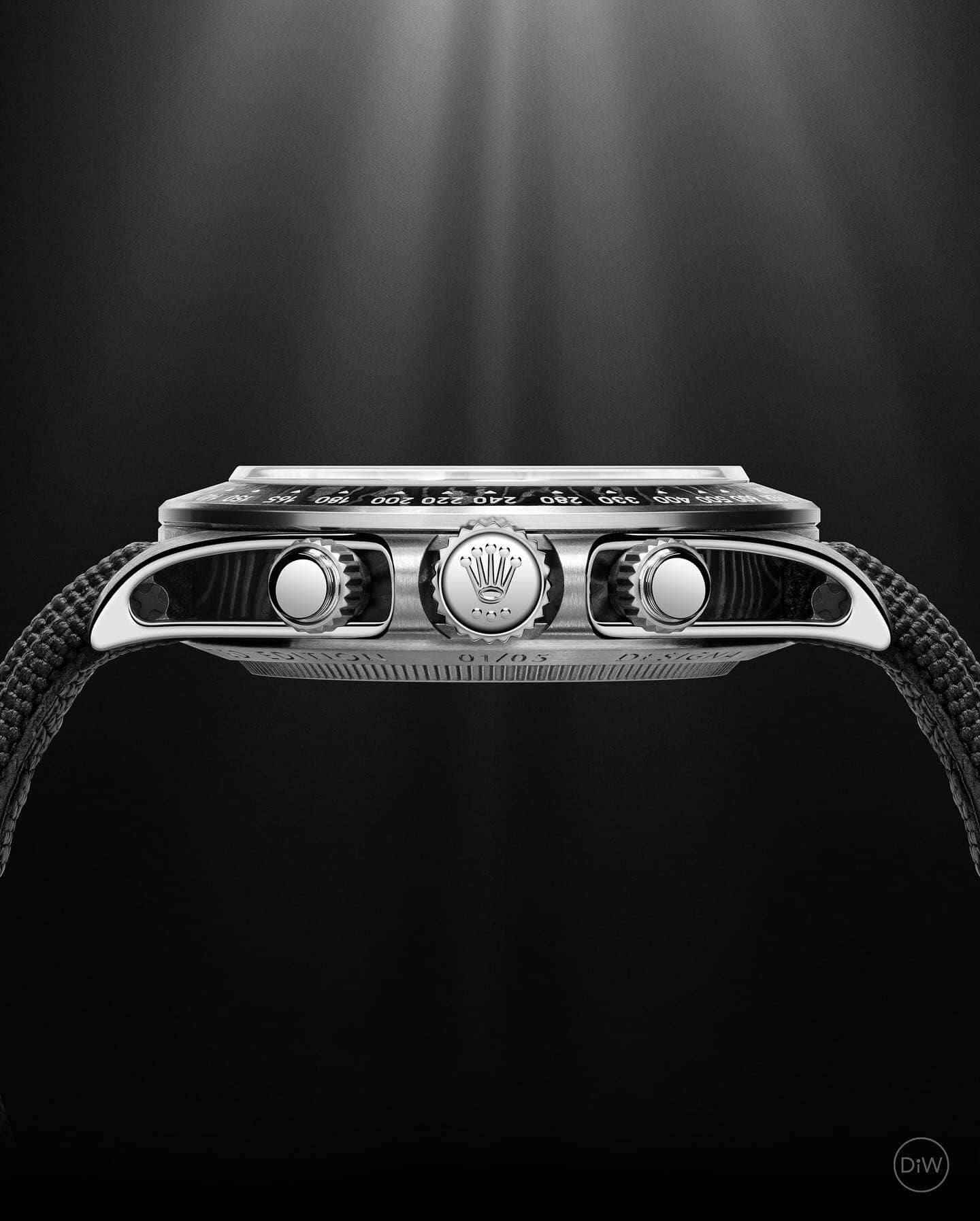 Titanium & NTPT Carbon Rolex DiW Daytona EXCEPTIONAL-1 钛金属和NTPT碳纤维制造的劳力士迪通拿 | WORLDTIMER