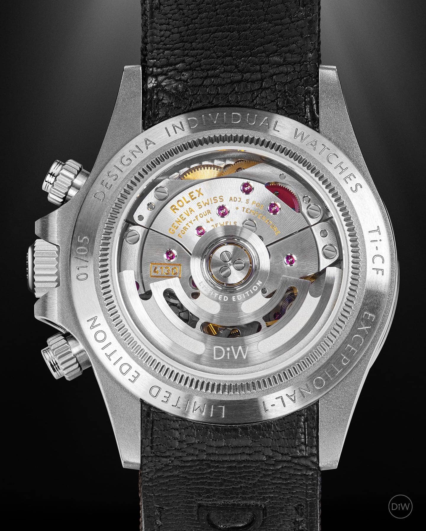 Titanium & NTPT Carbon Rolex DiW Daytona EXCEPTIONAL-1 钛金属和NTPT碳纤维制造的劳力士迪通拿 | WORLDTIMER