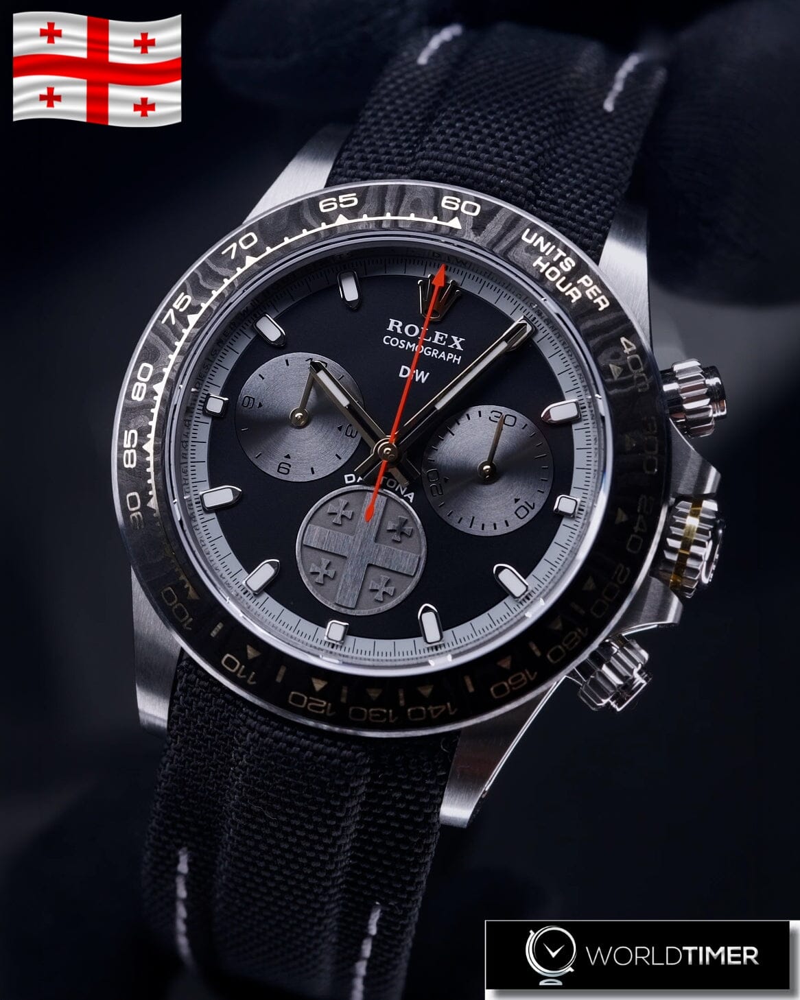 Titanium Rolex DiW Daytona GEORGIA'S HERITAGE 限量一支 钛金属劳力士 DiW迪通拿 | WORLDTIMER
