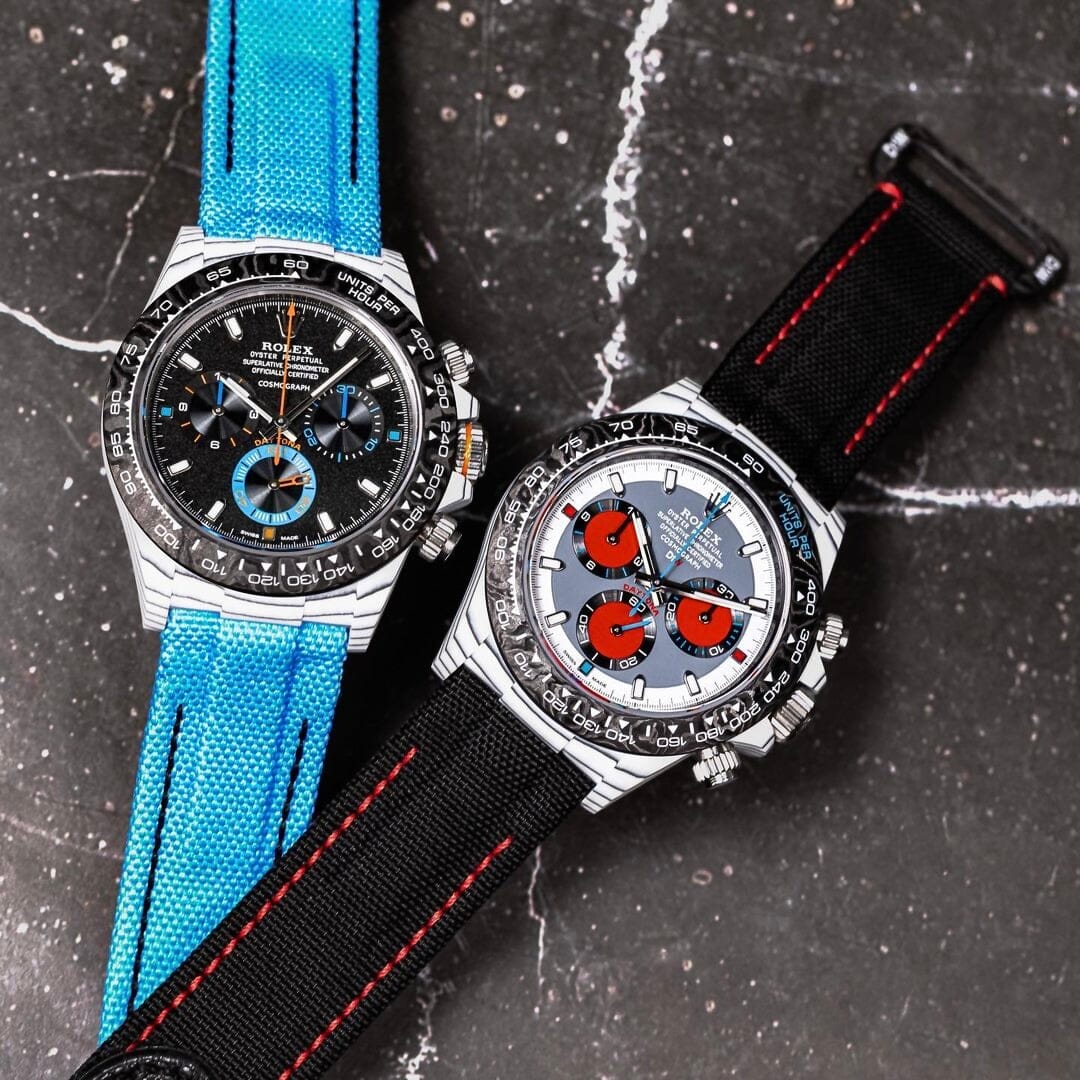 UNIQUE CarboQuartz Rolex DiW Daytona "RACING BLUE" 独一无二 劳力士DiW 石英纤维迪通拿 | WORLDTIMER