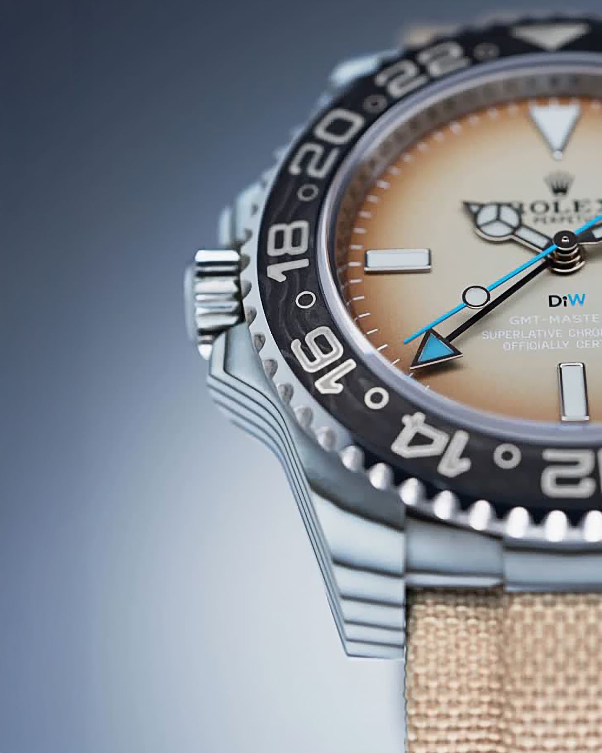 UNIQUE Left-Handed Rolex GMT Master DiW SAVANNA (Retail: €44 990)