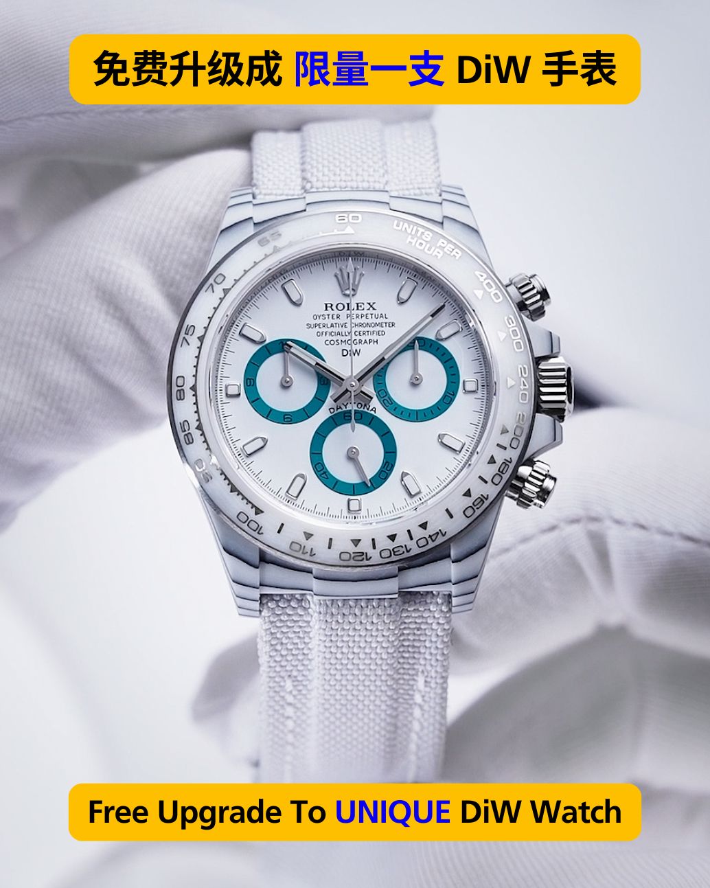 Free Upgrade To UNIQUE DiW Watch:From now until July 1st, we offer free Unique Watch Customization Services for any existing DiW model, creating a truly unique 1-of-1 watch just for you. You will only need to pay for the normal retail price | WORLDTIMER 