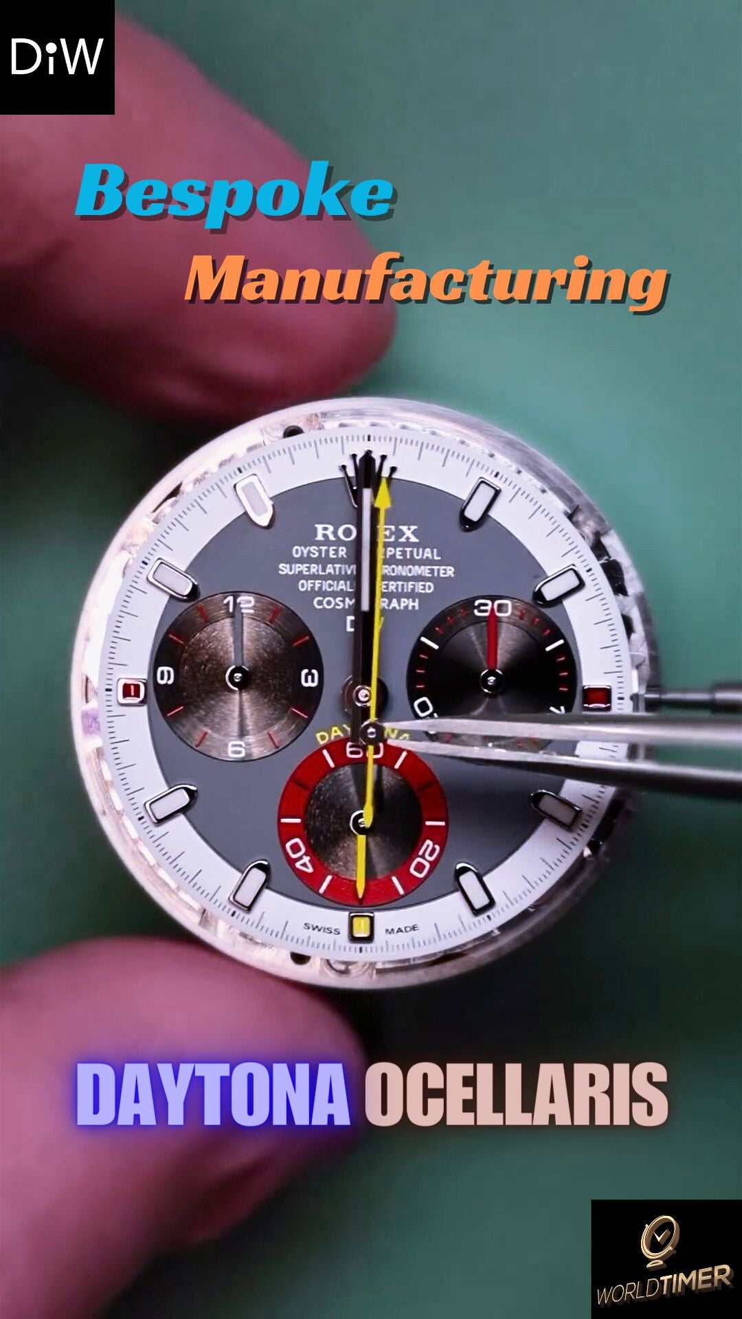 Tailor-Made CarboQuartz Rolex DiW Daytona OCELLARIS 独一无二 定制劳力士 DiW迪通拿 | WORLDTIMER