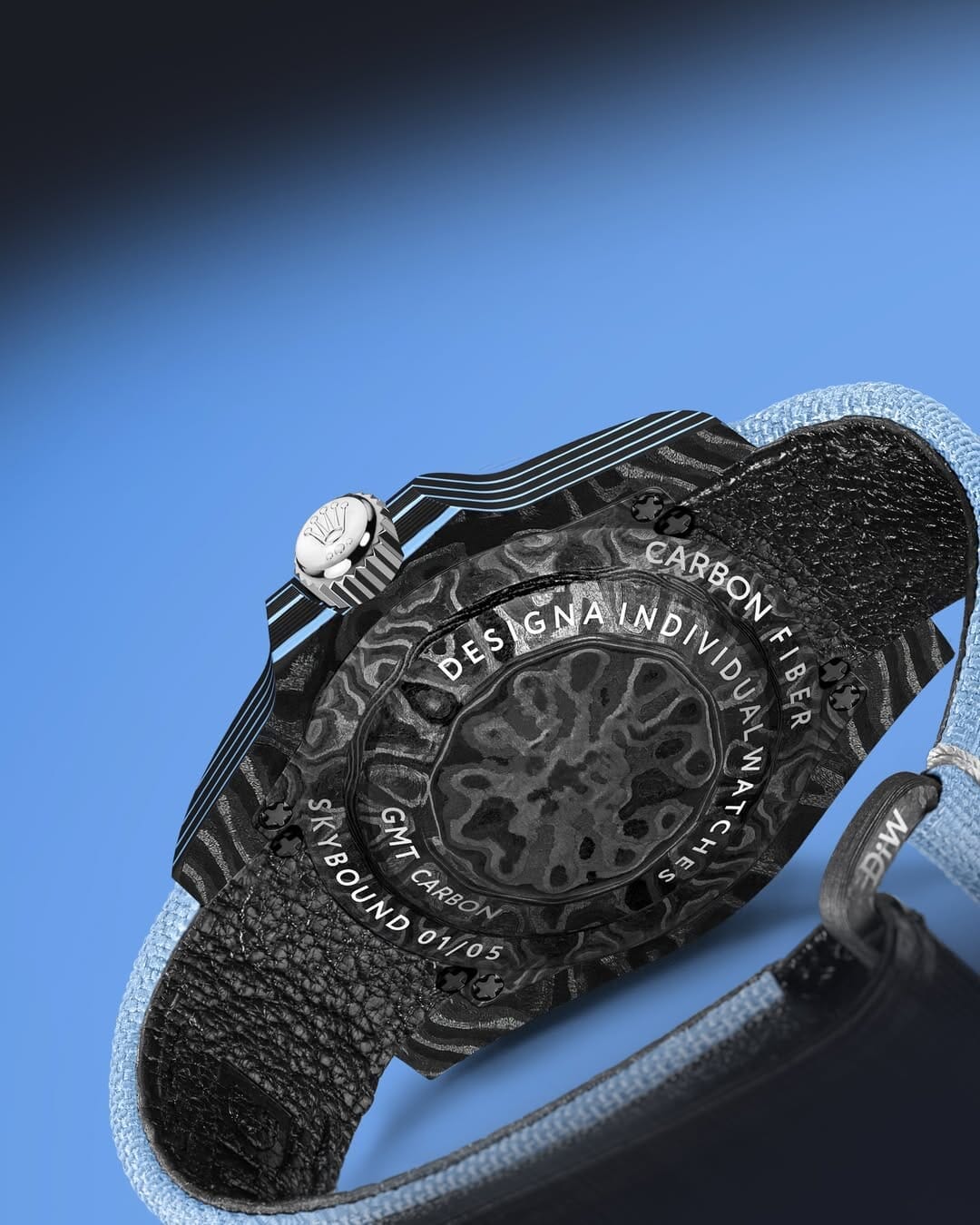 Rolex DiW GMT Master SKYBOUND Oyster 与 NTPT碳纤维 结合的 DiW 劳力士格林尼治 | WORLDTIMER