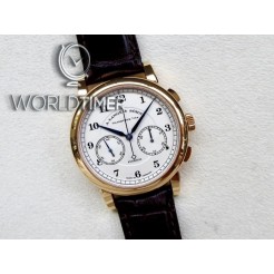 A. Lange & Sohne [NEW] 1815 Chronograph Silver Dial Rose Gold 402.032 (Retail:EUR 49800) 