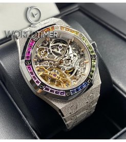 Audemars Piguet [NEW] Frosted Gold “Snow Rainbow” Double Balance Wheel Openworked 15468BC