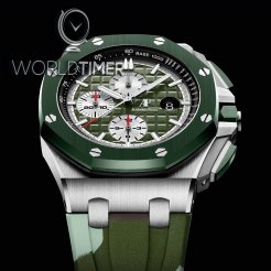 Audemars Piguet [NEW] Stainless Steel Green Camouflage 26400SO.OO.A055CA.01