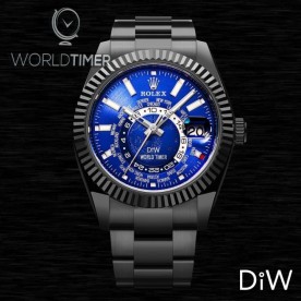 Rolex 勞力士 DiW Black DLC "BLUE & BLACK" Sky-Dweller 326934 (Retail:EUR 40990)