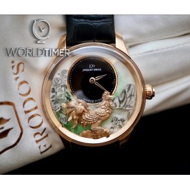 Jaquet Droz [NEW] Petite Heure Minute Relief Rooster J005023282 (Retail:CHF 70'200)