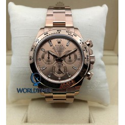 Rolex [NEW] Cosmograph Daytona 116505A Pink with Baguette 18K Rose Gold Watch