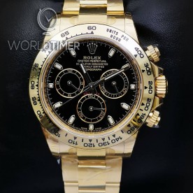 Rolex [NEW] Cosmograph Daytona 116508 Black Index Dial Yellow Gold Watch