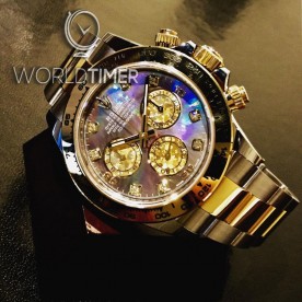 Rolex [NEW] 116503G Gold Crystal Diamond Mother Of Pearl Watch