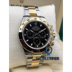 Rolex [NEW] Cosmograph Daytona Black 116503 Gold & Stainless Steel Watch