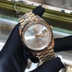 Rolex [NEW] Day-date 18k Rose Gold Sundust Diamond Index 228235A
