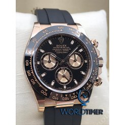 Rolex [NEW] Rose Gold Daytona 116515LN Black Dial 40mm Mens Watch