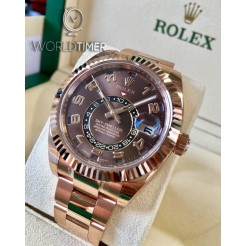 Rolex [NEW] Sky-Dweller 326935 42mm Everose Chocolate (Retail:HK$380,000)