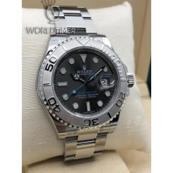 Rolex [NEW] SS/Plat SS 40mm Yacht-Master 116622 Rhodium Dial Watch