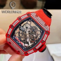 Richard Mille RM 35-02 Red Quartz TPT Diamonds Watch