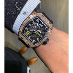 Richard Mille [NEW] RM 030 Rose Gold/Titanium Diamonds Watch
