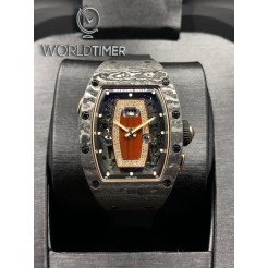 Richard Mille [NEW] RM 037 NTPT Carbon Ladies Automatic Rose Gold Red Lip Watch