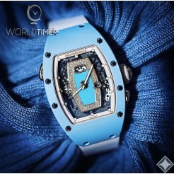 Richard Mille [NEW] RM 037 Blue Ceramic Ladies Watch