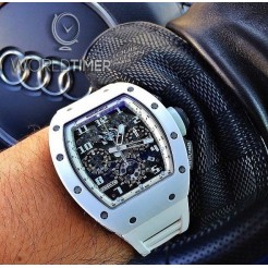 Richard Mille [2015 USED][LIMITED 30 PIECE] RM 011 White Ghost Flyback Chronograph - SOLD!!
